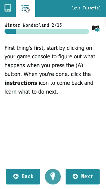 Here's how to get back to instructions